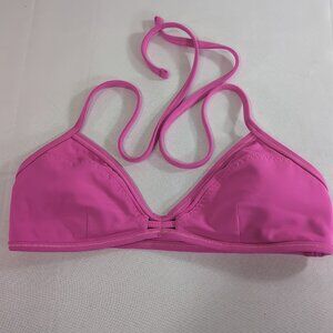 Lululemon Wandering Yogi Pink Bikini Top Triangle Halter Bra Hot Yoga 4 6 Pow